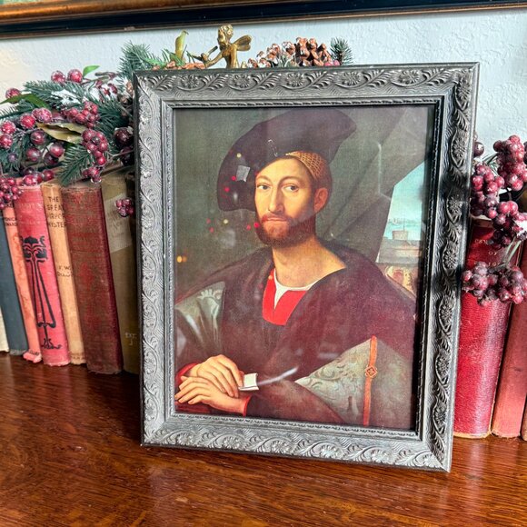 Vintage Portrait of Giuliano de' Medici (1479–1516), Duke of Nemours by Raphael - Picture 11 of 14